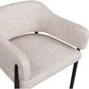 Meridian Dame Beige Fabric Counter Stool IMAGE 7