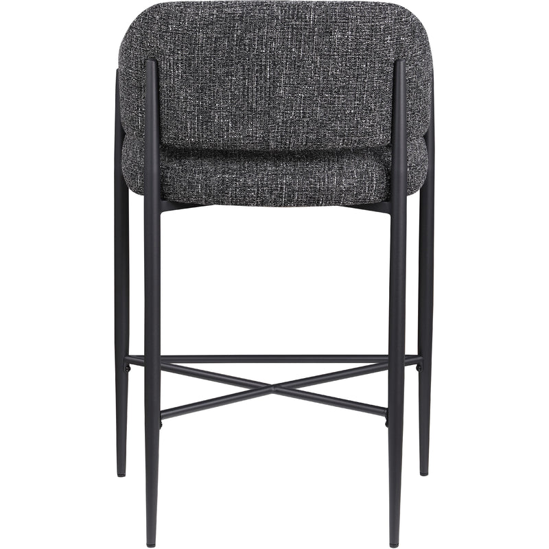 Meridian Dame Black Fabric Counter Stool IMAGE 5