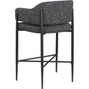 Meridian Dame Black Fabric Counter Stool IMAGE 6