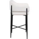 Meridian Dame Cream Fabric Counter Stool IMAGE 4