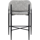 Meridian Dame Grey Fabric Counter Stool IMAGE 5