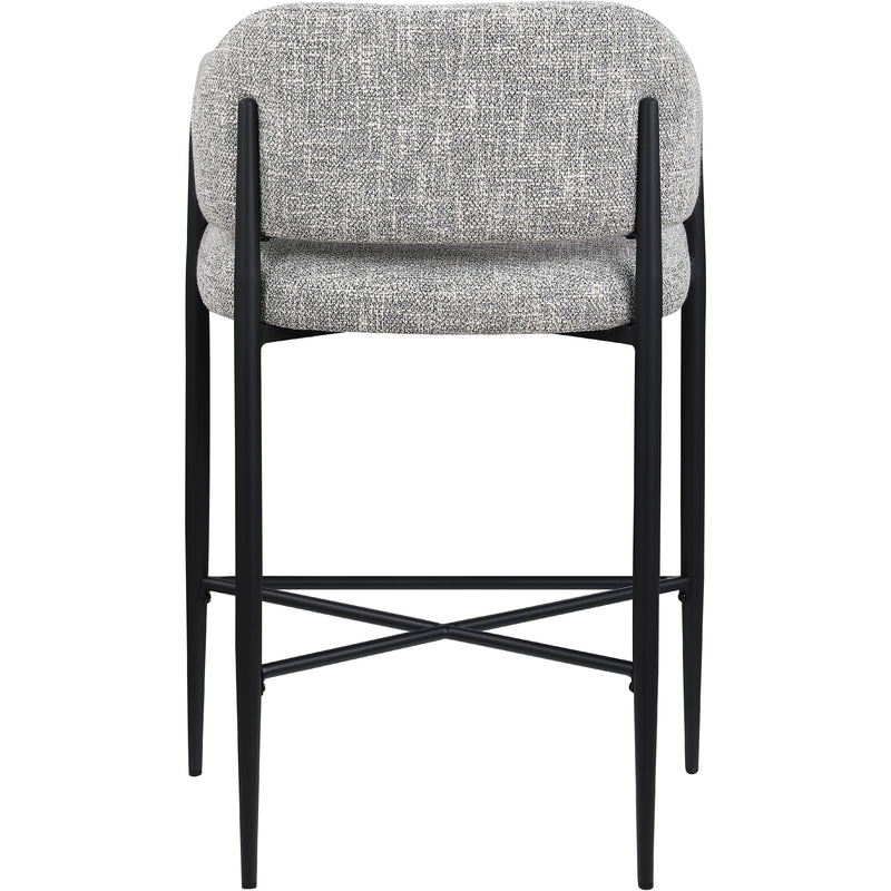 Meridian Dame Grey Fabric Counter Stool IMAGE 5