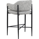 Meridian Dame Grey Fabric Counter Stool IMAGE 6