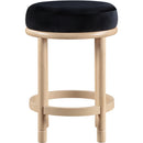 Meridian Monette Black Velvet Counter Stool IMAGE 3