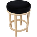Meridian Monette Black Velvet Counter Stool IMAGE 5