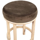 Meridian Monette Brown Velvet Counter Stool IMAGE 4