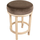 Meridian Monette Brown Velvet Counter Stool IMAGE 5