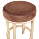 Meridian Monette Cognac Velvet Counter Stool IMAGE 4