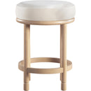 Meridian Monette Cream Velvet Counter Stool IMAGE 3