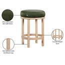 Meridian Monette Green Velvet Counter Stool IMAGE 7