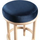 Meridian Monette Navy Velvet Counter Stool IMAGE 4