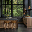 Meridian Monette Saddle Velvet Counter Stool IMAGE 2