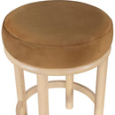 Meridian Monette Saddle Velvet Counter Stool IMAGE 4