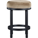 Meridian Monette Beige Velvet Counter Stool IMAGE 3