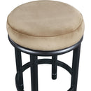 Meridian Monette Beige Velvet Counter Stool IMAGE 4