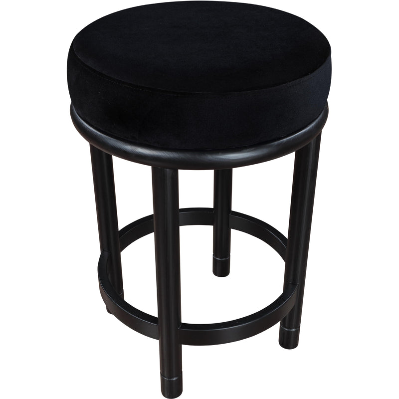 Meridian Monette Black Velvet Counter Stool IMAGE 5