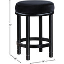 Meridian Monette Black Velvet Counter Stool IMAGE 6