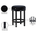 Meridian Monette Black Velvet Counter Stool IMAGE 7