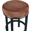 Meridian Monette Cognac Velvet Counter Stool IMAGE 4