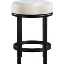 Meridian Monette Cream Velvet Counter Stool IMAGE 3