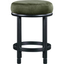 Meridian Monette Green Velvet Counter Stool IMAGE 3