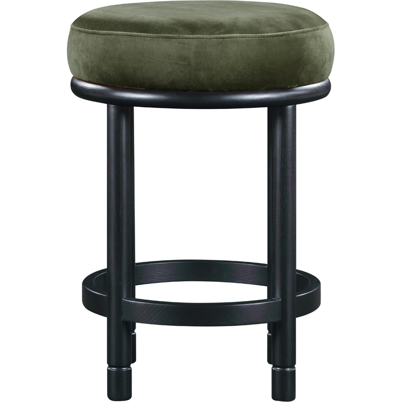 Meridian Monette Green Velvet Counter Stool IMAGE 3
