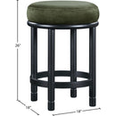 Meridian Monette Green Velvet Counter Stool IMAGE 6