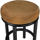 Meridian Monette Saddle Velvet Counter Stool IMAGE 4