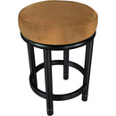 Meridian Monette Saddle Velvet Counter Stool IMAGE 5