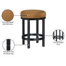 Meridian Monette Saddle Velvet Counter Stool IMAGE 7