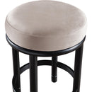 Meridian Monette Taupe Velvet Counter Stool IMAGE 4