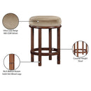 Meridian Monette Beige Velvet Counter Stool IMAGE 7