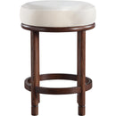 Meridian Monette Cream Velvet Counter Stool IMAGE 3