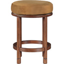 Meridian Monette Saddle Velvet Counter Stool IMAGE 3