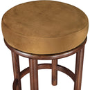 Meridian Monette Saddle Velvet Counter Stool IMAGE 4