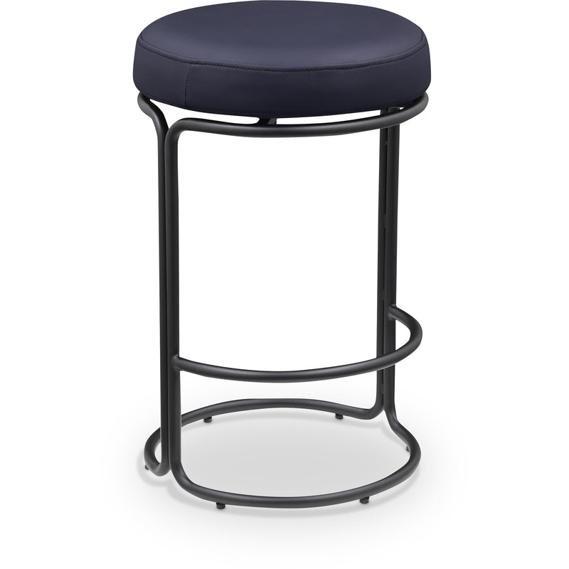 Meridian Madison Black Vegan Leather Counter Stool IMAGE 1