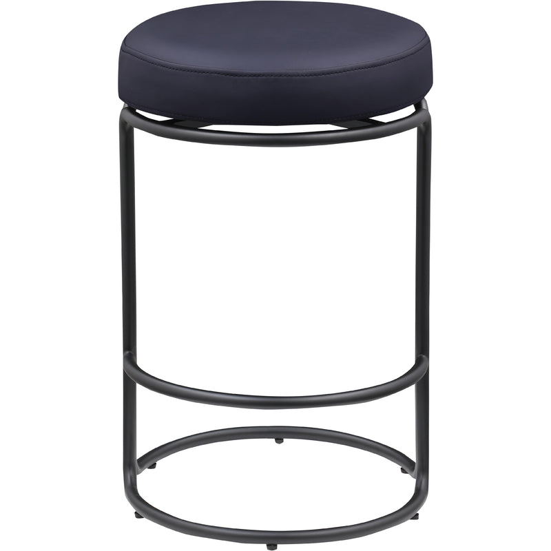 Meridian Madison Black Vegan Leather Counter Stool IMAGE 3
