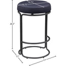 Meridian Madison Black Vegan Leather Counter Stool IMAGE 8