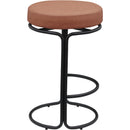 Meridian Madison Cognac Vegan Leather Counter Stool IMAGE 4