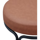 Meridian Madison Cognac Vegan Leather Counter Stool IMAGE 7