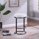 Meridian Madison Cream Vegan Leather Counter Stool IMAGE 2