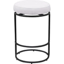 Meridian Madison Cream Vegan Leather Counter Stool IMAGE 3