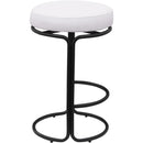 Meridian Madison Cream Vegan Leather Counter Stool IMAGE 4
