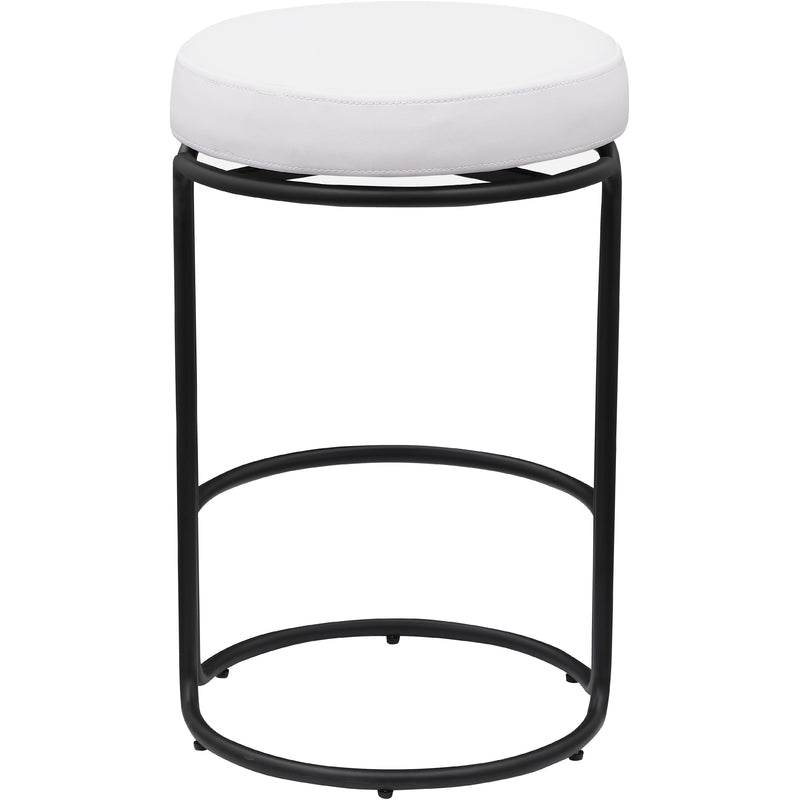 Meridian Madison Cream Vegan Leather Counter Stool IMAGE 5