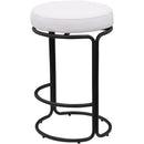 Meridian Madison Cream Vegan Leather Counter Stool IMAGE 6