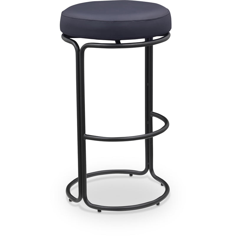 Meridian Madison Black Vegan Leather Bar Stool IMAGE 1