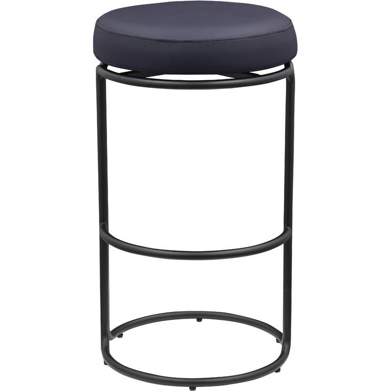 Meridian Madison Black Vegan Leather Bar Stool IMAGE 3