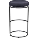 Meridian Madison Black Vegan Leather Bar Stool IMAGE 5