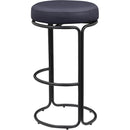 Meridian Madison Black Vegan Leather Bar Stool IMAGE 6
