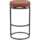 Meridian Madison Cognac Vegan Leather Bar Stool IMAGE 3